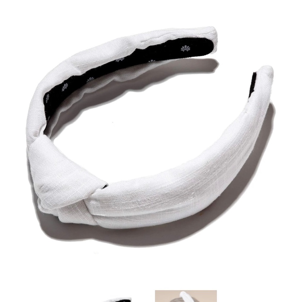 Lele sadoughi white linen headband